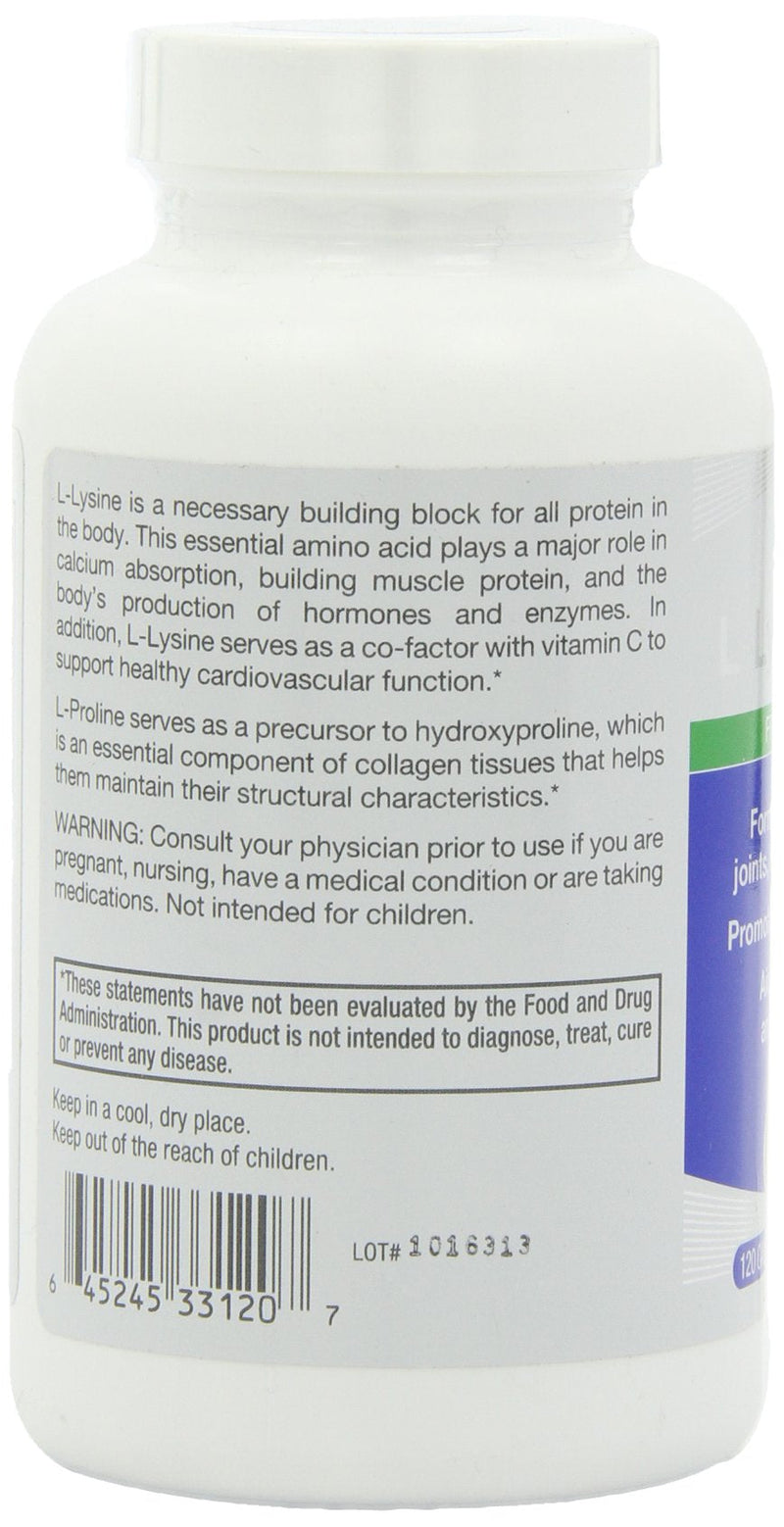 [Australia] - Roex Vitamins | L-Lysine | L-Proline | Muscle Maintenance and Recovery | Healthy Joints | Nutritional-Supplement | 120 Count 