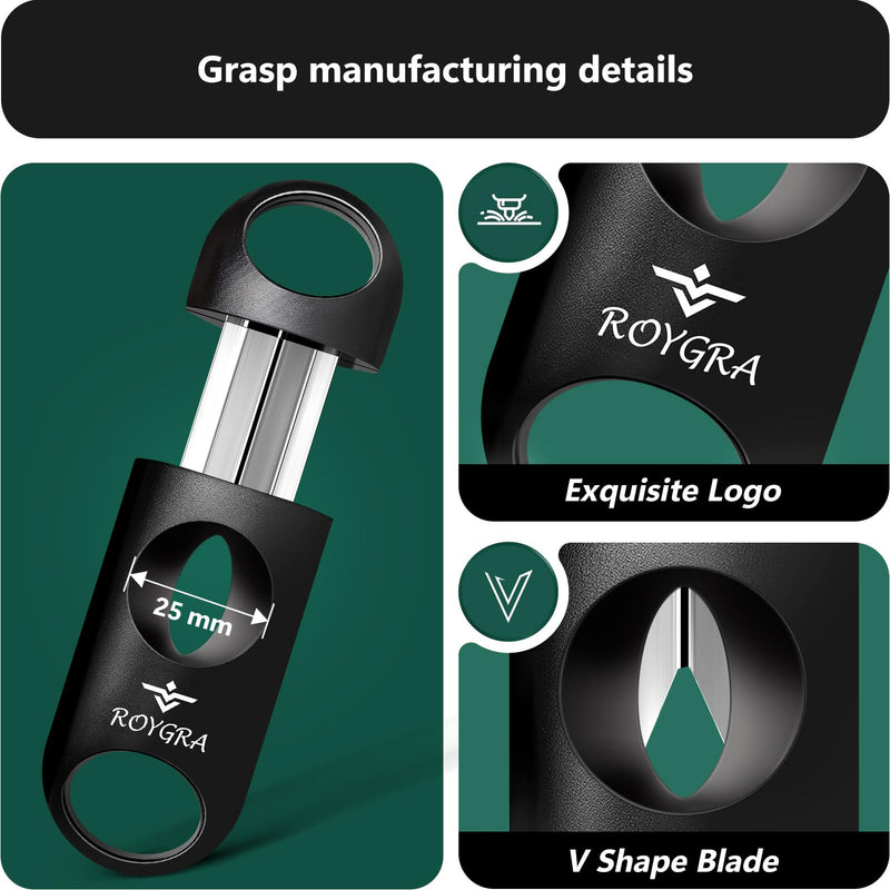 [Australia] - roygra Cigar Cutter, Enlarge V-Cut Fit All Cigar Sizes - 4 Pack 