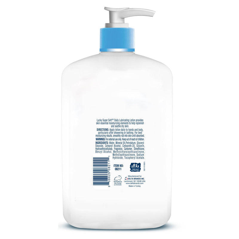 Lucky Super Soft Lubricating Lotion Vitamin E, 15 Fluid Ounce (Model: Lucky Super Soft Lotion 15oz Vitamin E) 15 Fl Oz (Pack of 1)