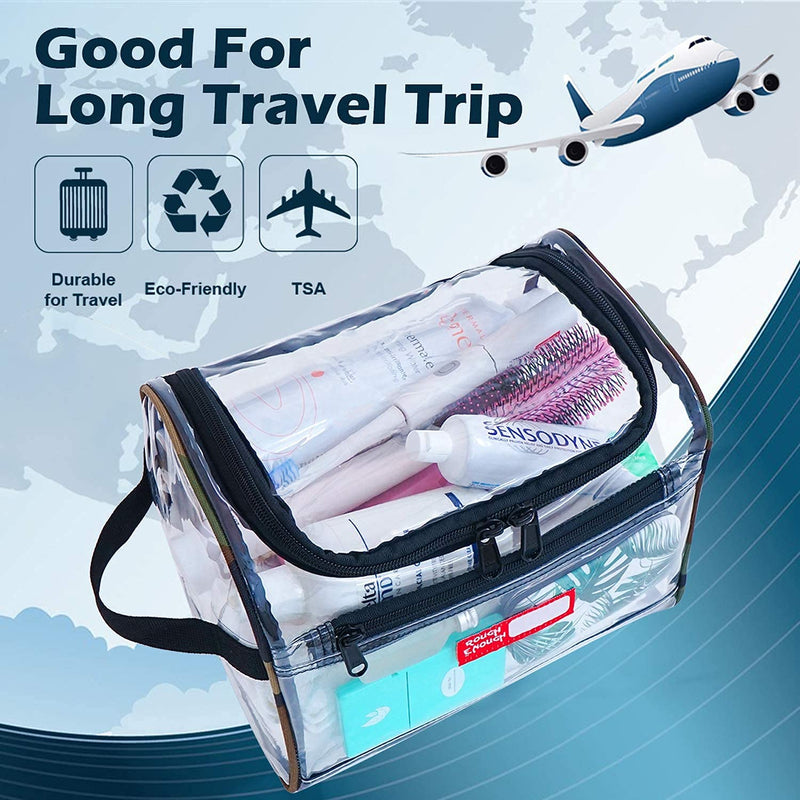 Rough Enough Clear Toiletry Bag For Toiletries Accessories