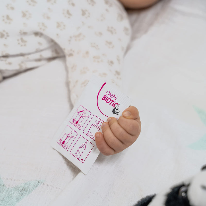 OMNi BiOTiC Panda | A Good Start for Mother and Child | Use During Pregnancy and from Birth Onwards for Babies | 30 sachets (90 g) Powder | Vegan | Gluten-Free | Halal | for Daily use