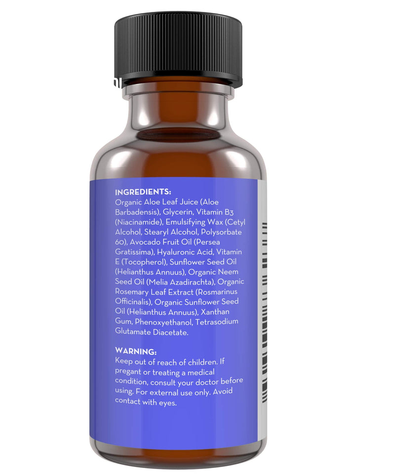 Niacinamide Serum for Face & Body - Vitamin B3, Pore Minimizing, 1 fl oz | Lightweight, no-flush topical that hydrates and evens skin tone and texture for a fresher, smoother-looking complexion