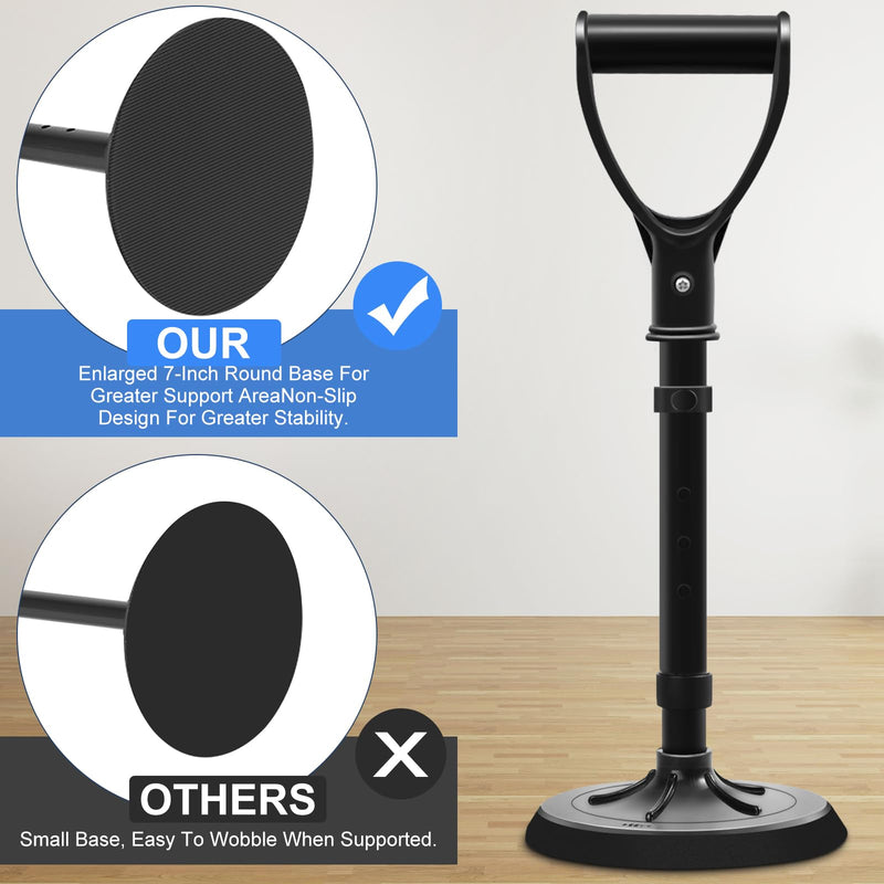 [Australia] - Upgraded Portable Standing Aid with Integrated Reinforced Fixation Buttons and Oversized 7" Base, an Adjustable Standing and Daily Living aid Designed for Seniors 