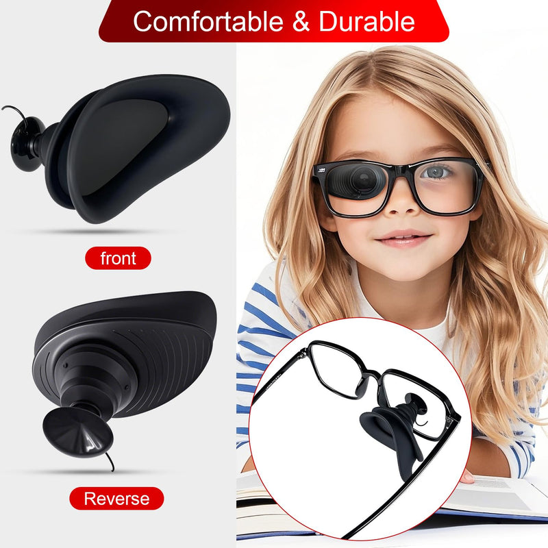 [Australia] - Medical Glasses Eye Patch‚Äì3D Eye Contour Design for a Comfortable fit, Adjustable Made of Soft, Skin-Friendly Silicone, Universal for Left/Right Eye‚Äìfor Kids & Adults Amblyopia, Strabismus 