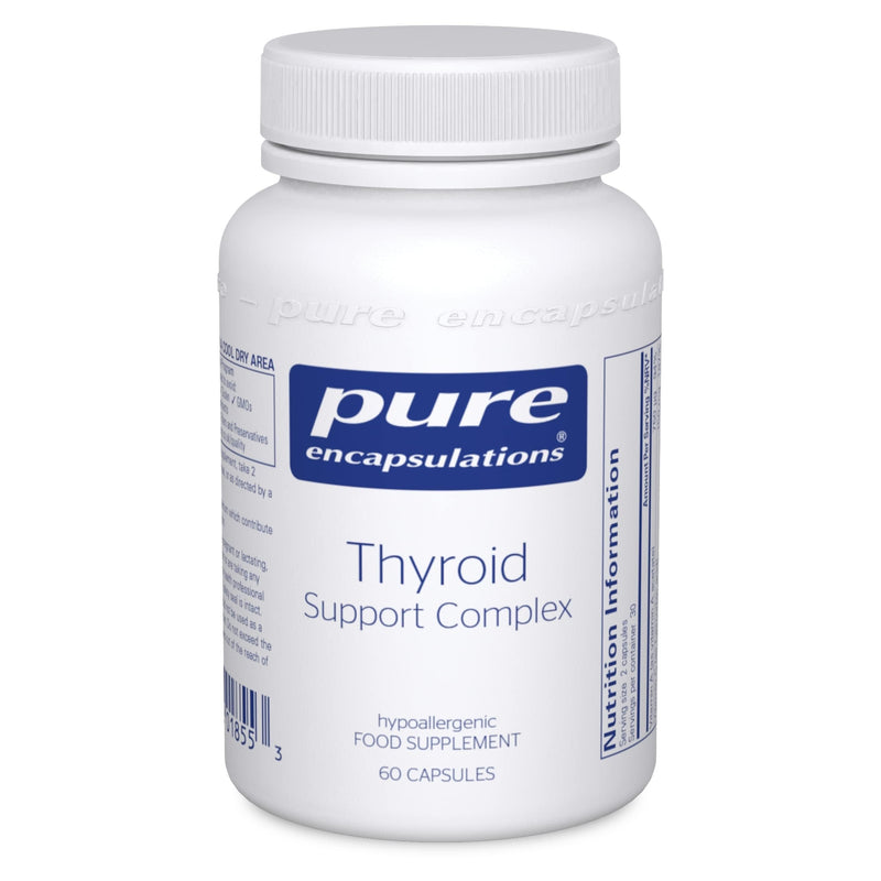Pure Encapsulations Thyroid Support Complex - Blend of Vitamins and Minerals - Reduces Fatigue, Supports Energy and Thyroid Function - Includes Vitamin C, Iodine, Selenium, and Zinc - 60 Capsules 60 Count (Pack of 1)
