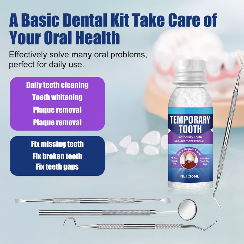 [Australia] - Tooth Filling Repair Kit, Moldable Tooth Repair Kit for Men and Women, Regain Your Confident Smile 