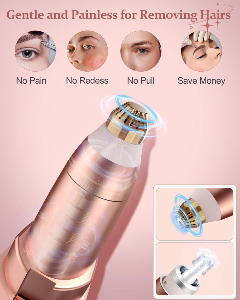 [Australia] - Eyebrow trimmer women's rechargeable eyebrow razor: precision eyebrow trimmer women's facial hair trimmer painless eyebrow epilator eyebrow hair remover eyebrow trimmer for women 
