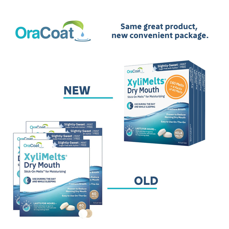 [Australia] - Oracoat Xylimelts Oral adhering Discs, Slightly Sweet (Pack of 4), 40 Count 