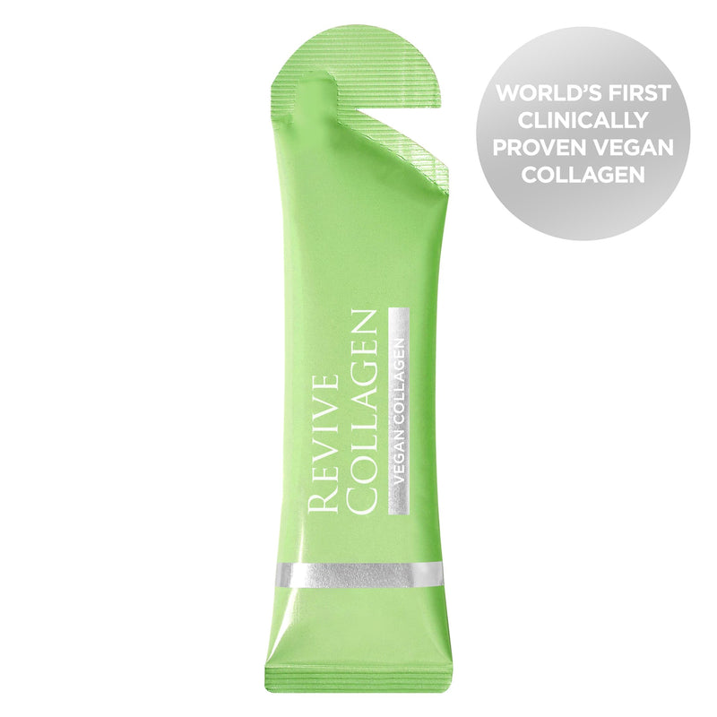 Revive Collagen 2500mg Plant Based Vegan Collagen with Added Vitamin B, C, D & E, Improved Skin, Hair & Nails | Raspberry Flavour | 14 Days 14 X Days