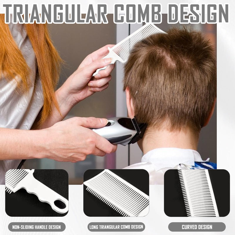 [Australia] - Hair cutting comb transition, pack of 5 hair cutting aid with hairdressing cape, adjustable hair cutting template, fade comb, silicone hair cutting band, hair cutting 