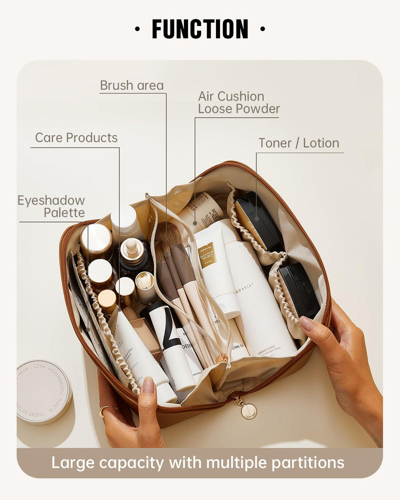EACHY Travel Makeup Bag & 3-Pack Comforter Storage Bag