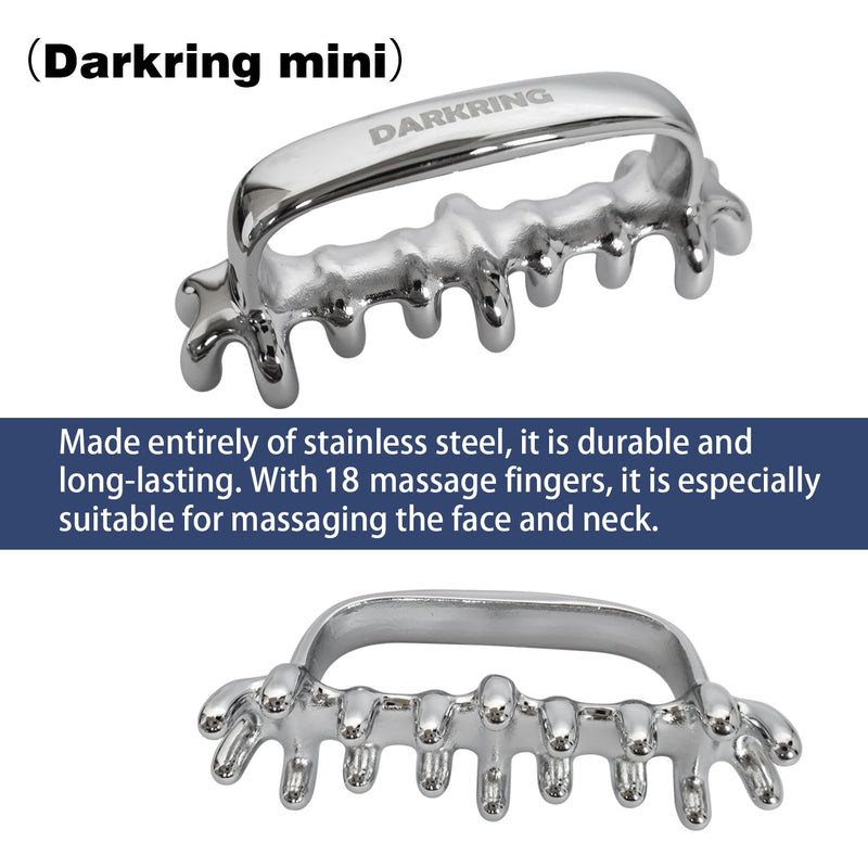 [Australia] - DARKRING Stainless Steel & Engineering Plastic Facial Massage Tool Set - Pressure Point Blaster for Tissue & Fascia, Trigger Point Massage Tool mini and elite 