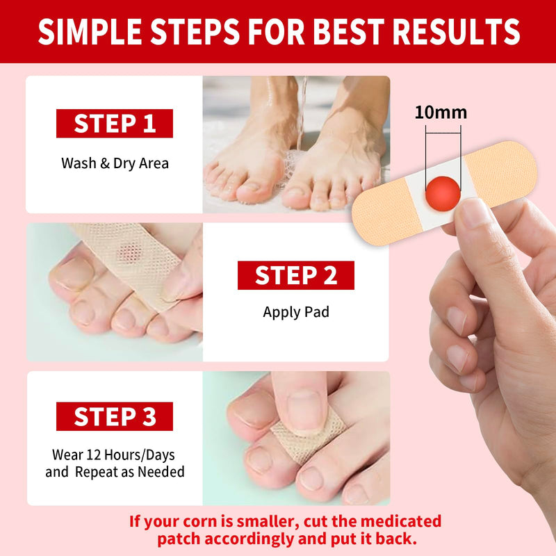 [Australia] - Wart Corn Remover Pads for Toes Feet, 42 Count 40% Salicylic Acid Extra Strength Bandages, Corn Callus Wart Remover Cushions Patches for Plantar Foot, Safe Effective Treatment Removal for Men Women 