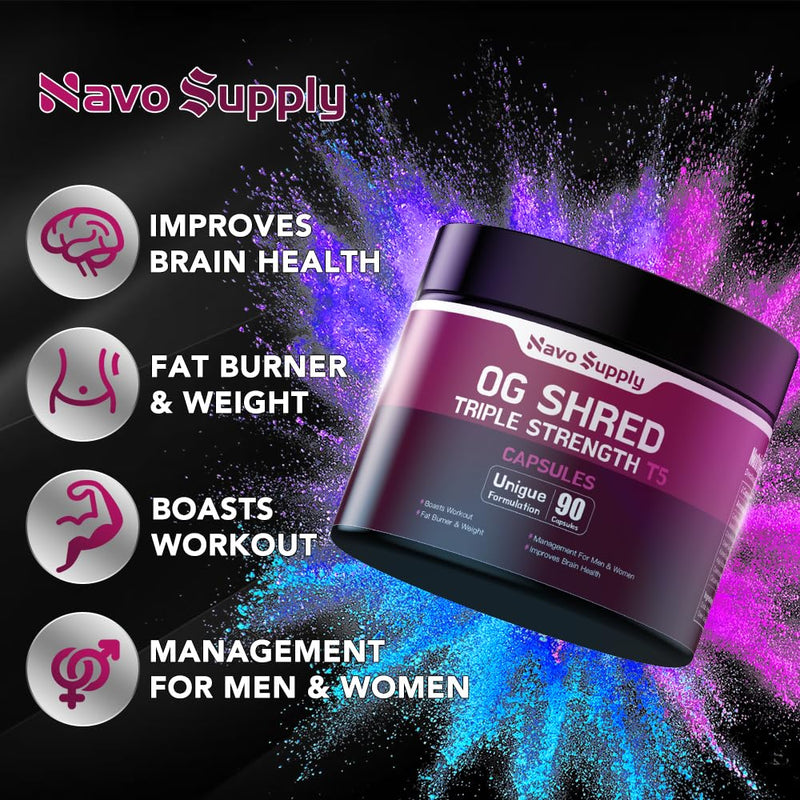 Triple-Strength T5 Capsules for Enhanced Exercise Results—Fat Burning and Weight Management for Both Men and Women