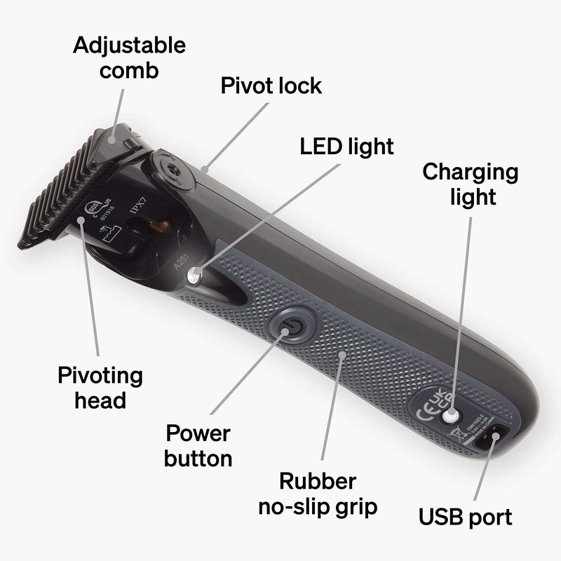 Schick Ultra Pivot Body Trimmer for Men | Manscaping Electric Shaver, Pubic Hair Trimmer, Body Groomer