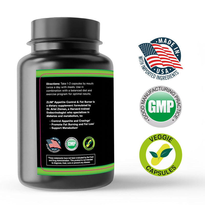 [Australia] - Zlim Appetite & Weight Supplement ‚Äì Supports Healthy Digestion, Promotes Fiber & Antioxidant Intake, with Gymnema Sylvestre, Apple Pectin & Ashwagandha ‚Äì All-Natural Ingredients (90 Veggie Capsules) 90 Count (Pack of 1) 
