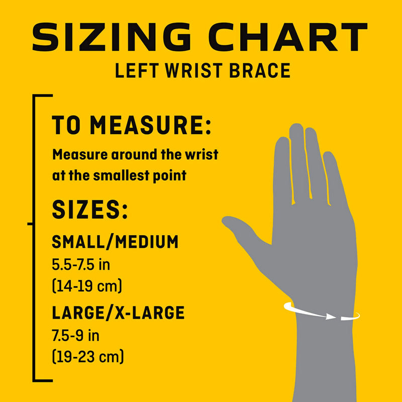 FUTURO Deluxe Wrist Stabilizer Left Hand, S/M Small/Medium