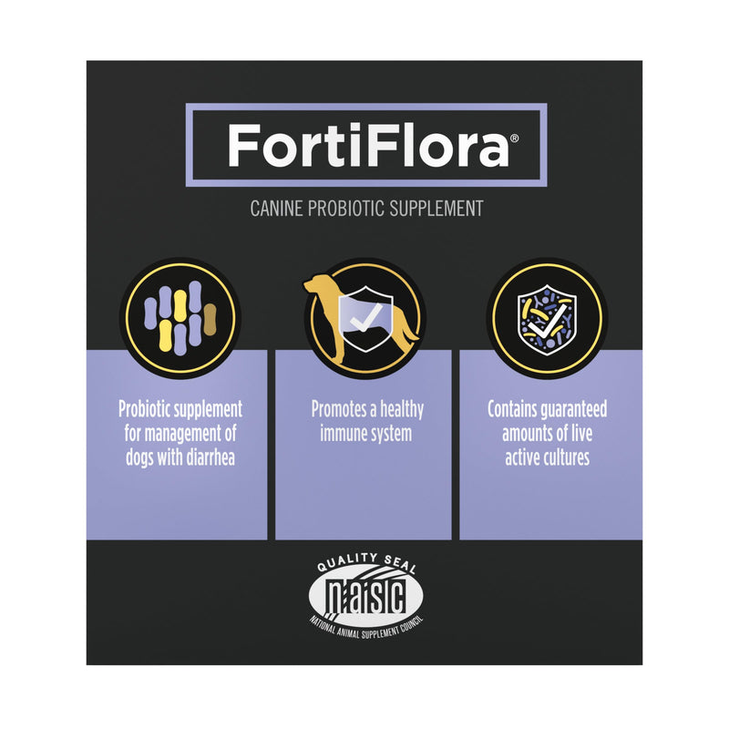 Purina Pro Plan Veterinary Supplements FortiFlora Probiotic Powder for Dogs, Daily Support for Digestive and Immune Health and Occasional Diarrhea 1.06 ounces (1 Box)