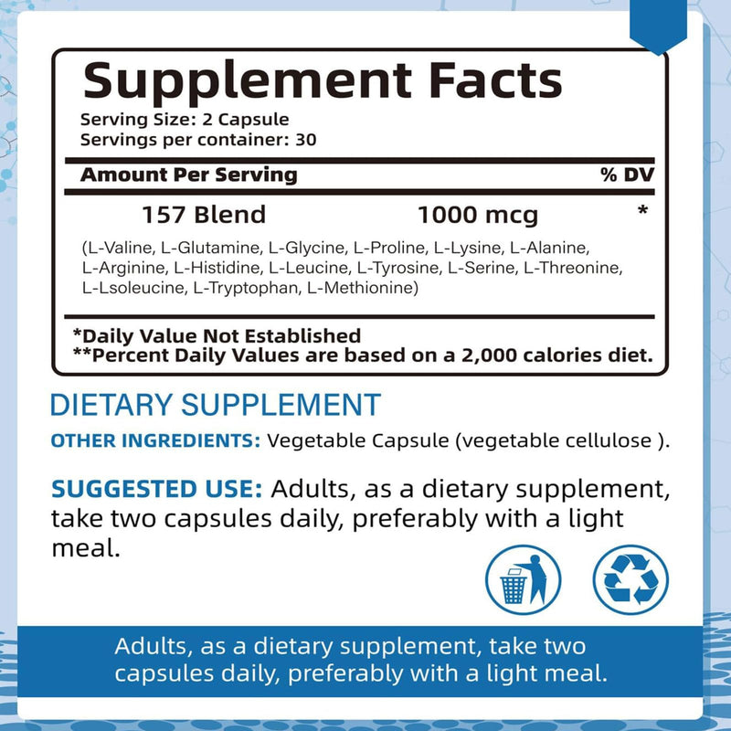 [Australia] - 157Capsules, 2 Bottles Non-GMO, Gluten Free, 1000mg 