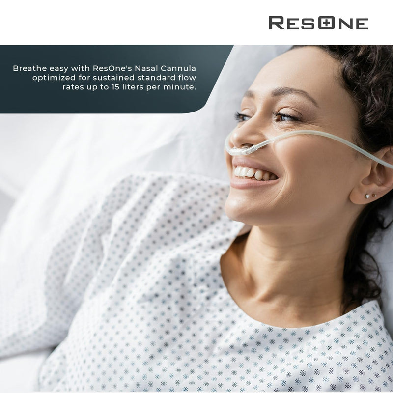 [Australia] - High Flow Adult Oxygen Cannula - Soft Curved Prongs, 4Ft Tubing - Nasal Cannula for Oxygen Concentrator, Soft Nasal Cannula, Oxygen Cannula, Oxygen Tubing Accessories - 5 Pack 
