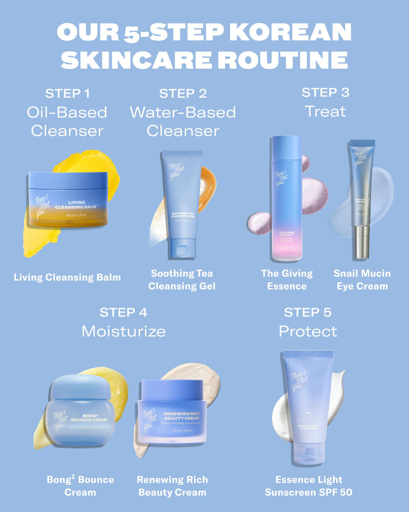 Then I Met You Renewing Rich Beauty Cream, Korean Skin Care Moisturizer | Barrier Cream With Ceramides, Omega 3, & Vitamin E. Panax Ginseng Smooths Wrinkles And Hyaluronic Acid And Squalane Hydrate