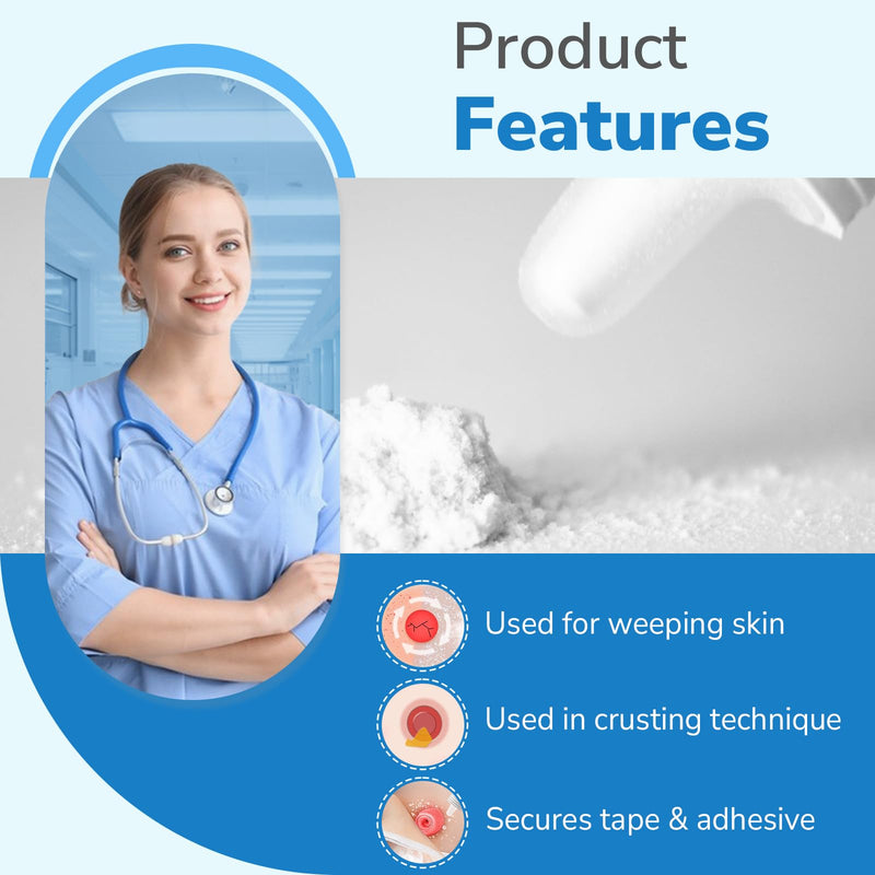 [Australia] - Heagied Stoma Powder, Skin Barrier Protection Ostomy Powder Supplies, Stoma Adhesive Powder, Ostomy Skin Care Powder, Ostomy Supplies(25g) 