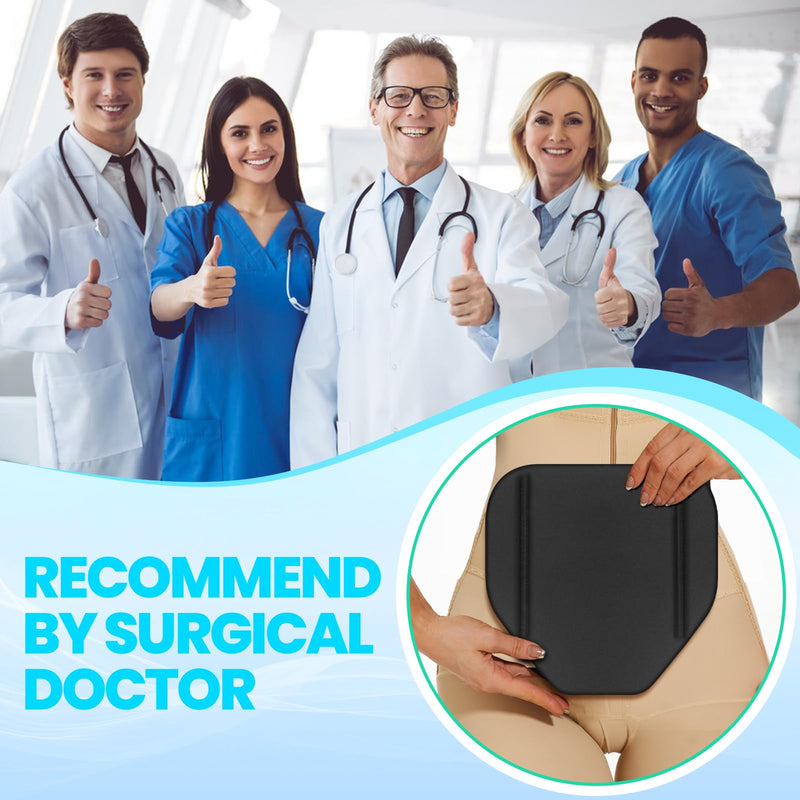 Ab Board Post Surgery Liposuction - Lipo Foam Ab Board, Lipo Abdominal Board Post Surgery, Abdominal Compression Lipo Board for Tummy Tuck, Tabla Para Fajas de Mujeres Abdomen (Black)