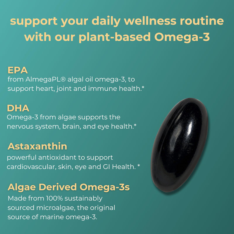 [Australia] - Iwi life Vegikrill Omega-3, 30 Softgels (30 Servings), Vegan, Plant-Based Algae Omega-3 with Astaxanthin, Whole-Body Support Dietary Supplement, Krill & Fish Oil Alternative, No Fishy Aftertaste 30 Servings 