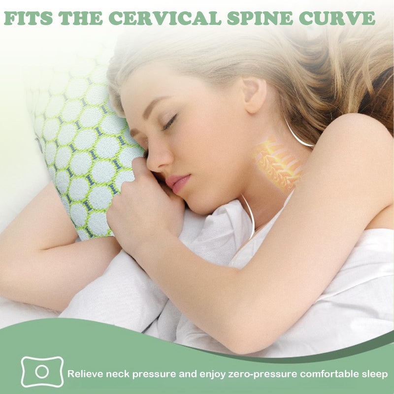 [Australia] - Ear Piercing Pillow for Side Sleepers with an Ear Hole for CNH and Ear Pain Ear Inflammation Pressure Sores, Washable and Adjustable Ear Guard Pillow（Green） Green 