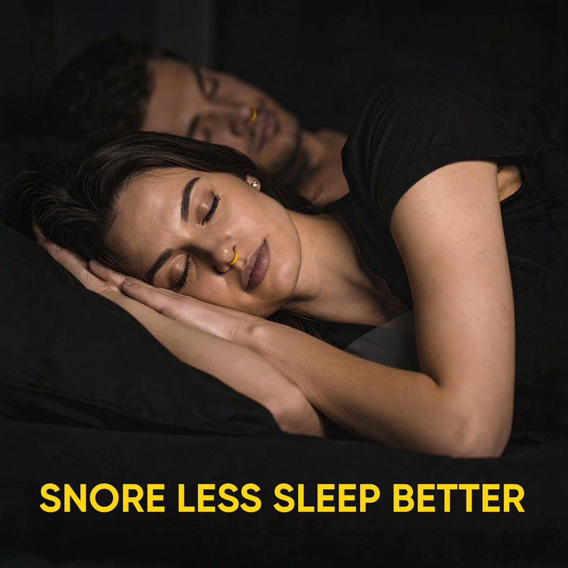 [Australia] - Anti Snoring Devices ‚Äì Nasal Dilators - Nose Clips for Snore Relief & Better Sleep ‚Äì Comfortable Silicone Snore Stopper ‚Äì Anti Snoring Nose Vents ‚Äì 8 Pack + Travel Case 12 Yellow 