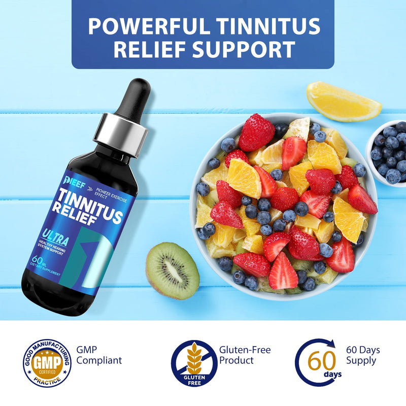 [Australia] - Tinnitus Relief for Ringing Ears, Effective Tinnitus Relief Drops, Natural Herbal Tinnitus Supplement Reduce Ear Clicking Buzzing, Improving Hearing for Men and Women, 60ML/2Fl Oz 