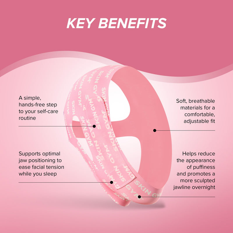 SKIN GYM Morning Shed Chin Strap, Adjustable Face Slimming Band for Sculpting, Lifting and Defining Jawline
