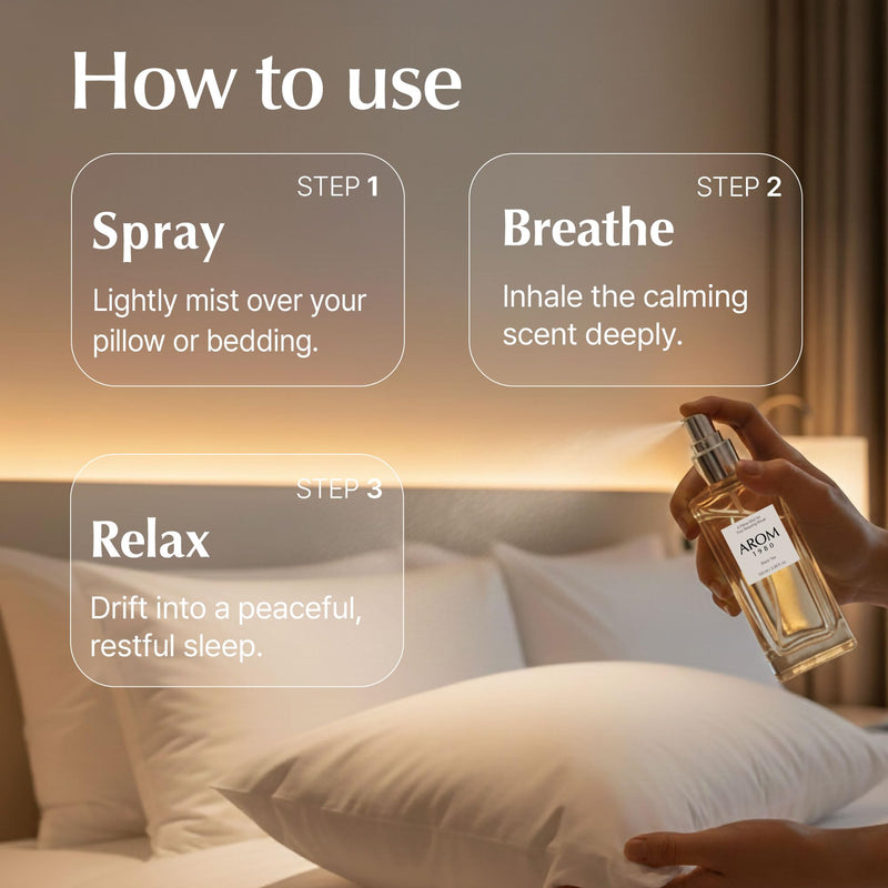 Pillow Mist – Large 100 ml (3.38 fl oz) Sleep Spray for Pillows & Bedding, Calming Aromatherapy Room Freshener, Vegan Formula, Long-Lasting Scent, Made in Korea Black Tea