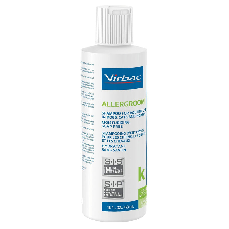 Virbac Allergroom Pet Shampoo For Dogs, Cats & Horses (16 oz) - For Normal or Dry Skin - PawsPlanet Australia