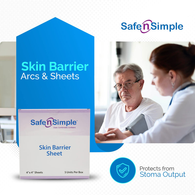 [Australia] - Safe n' Simple Extra Wide Skin Barrier Arc - 2'' 30 Count Ostomy Barrier Strips - Barrier Ring - Hydrocolloid Skin Barrier Strips Accessories for Colostomy-Ileostomy-Stoma Supplies 2'' x 30 