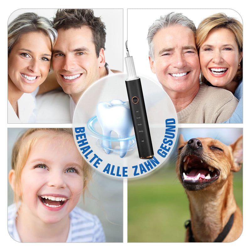 [Australia] - Teeth cleaning set, tooth cleaning set, toothbrush for caring for teeth at home, electric tooth cleaner for there are 4 modes and 3 cleaning heads 