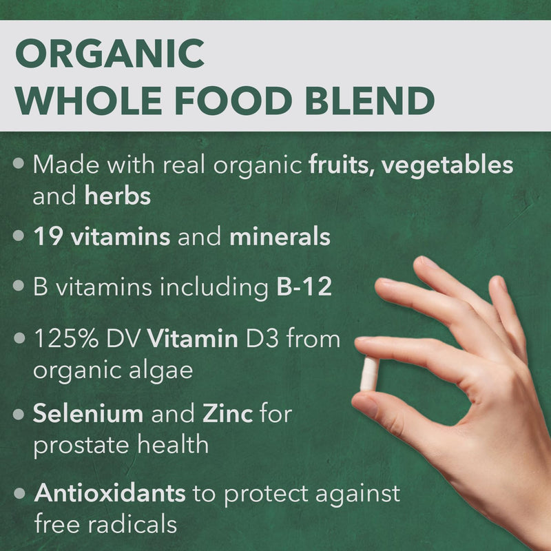 PlantFusion Organic Multivitamin for Women with Iron, One Daily Vegan Multivitamin with Plant Based B12, D3 & Whole Food Blend for Energy & Immune Support - 30 Tablets (1 Month Supply) 30 Count (Pack of 1)