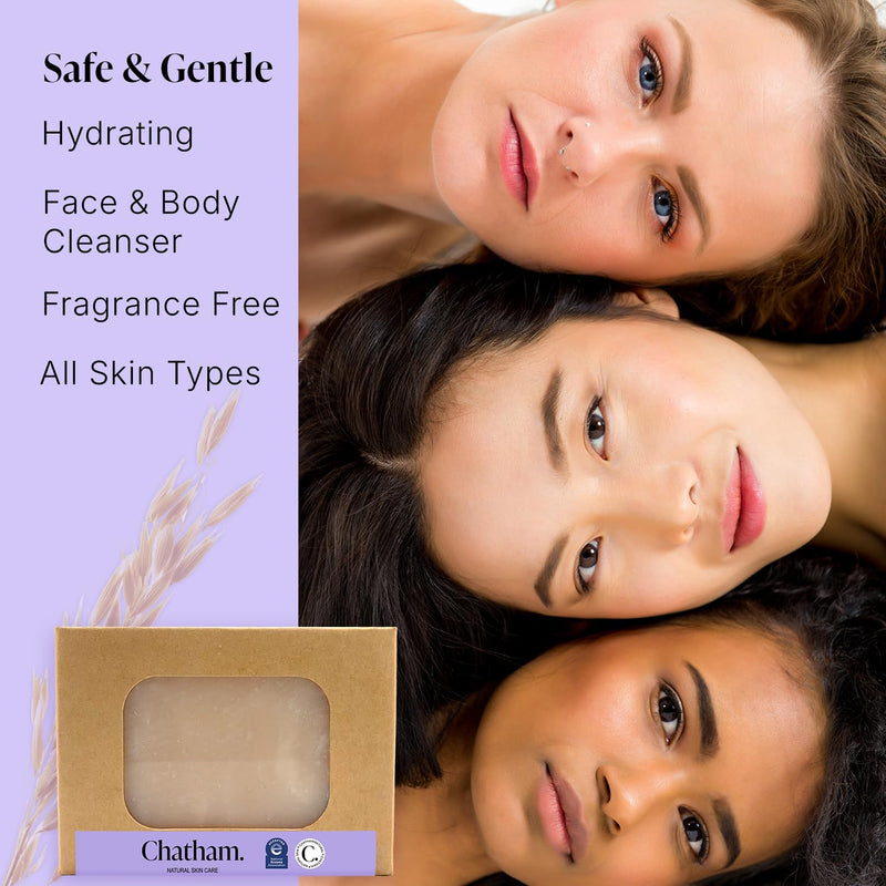 [Australia] - Chatham Natural Skin Care Eczema Relief Oatmeal Soap, oatmeal bath, treatment for eczema rosacea, psoriasis 1 