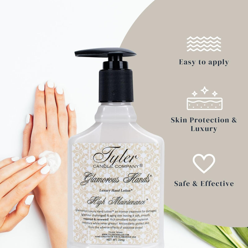 [Australia] - Worldwide Nutrition Bundle: Tyler High Maintenance Hand Lotion - Scented and Small Hand Cream For Dry Hands - 8 Oz Travel Size Luxury Hand Moisturizer and Multi-Purpose Key Chain 8 Fl Oz (Pack of 1) 