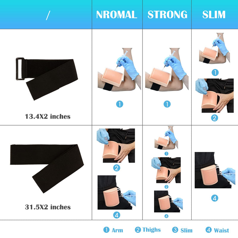 [Australia] - Medarchitect Intramuscular Injection Training Pad Model with 3 Skin Layers IM, SQ, ID Injection Simulator Practice Tool for Medical Education to Student, Nurse, Doctor Educational Supplier 