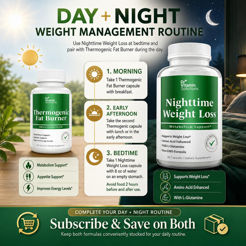 Nighttime Fat Burner - Appetite Suppressant for Weight Loss, Sleep Support | For Women and Men, Metabolism Booster, Belly Fat, Night Shred, Non-GMO, Made in USA, Caffeine-Free, 60 Capsules 60 Count (Pack of 1)