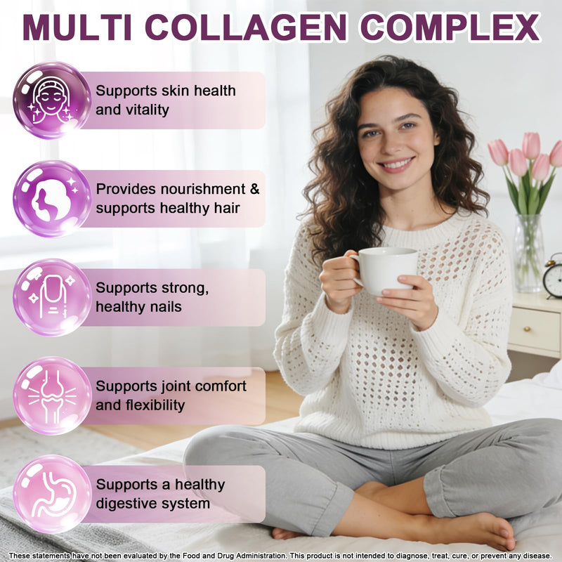 Liquid Collagen for Women & Men, Multi Hydrolyzed Collagen Peptides | Fast Acting Hidrolizado Collagen Types I, II, III, V, X, Proteins w. Hyaluronic Acid, Biotin Vitamin C for Hair, Skin & Nails Pineapple 2 Fl/Oz (Pack of 1)