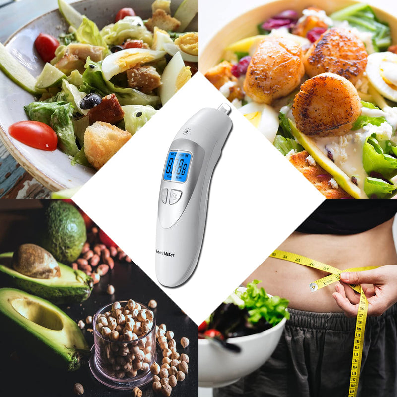 Breath Ketone Meter, Ketosis Breath Monitor, Acetone Tester for Keto Diet, Portable Ketone Analyzer, Ketone Level Tracker, Ketogenic Breath Testing Device, Fitness Ketosis Checker | Ketosis Tracking, Portable Breath Tester, Accurately Monitor Ketones, ...