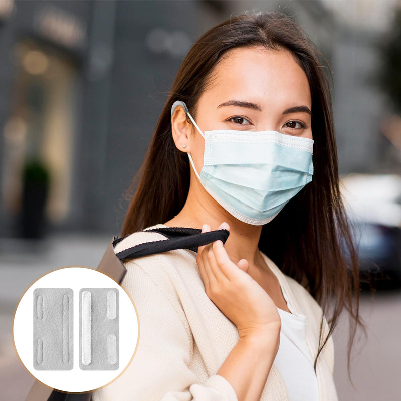 [Australia] - Nasal Cannula Ear Cushions 20Pcs Soft Oxygen Tubing Protectors for Ear Pain Relief Hypoallergenic & Breathable Wool Fits All Standard Cannulas (Grey) 
