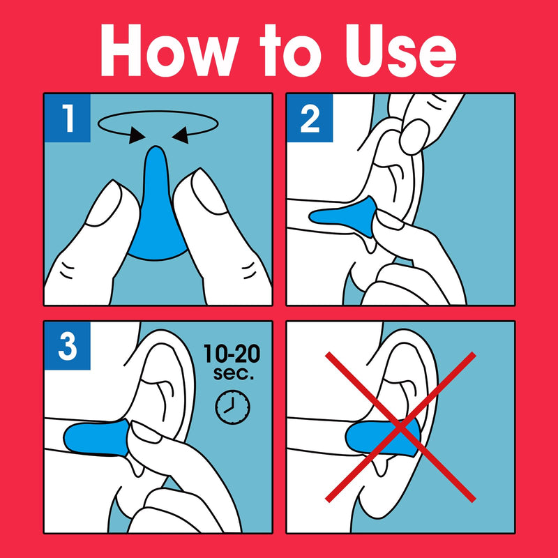 [Australia] - AZEN 100 Pairs Ear Plugs Bulk, NRR 32dB Soft Foam Ear Plugs for Sleeping Noise Cancelling, Earplugs for Concerts Shooting Swimming Noise Reduction (Lake Blue) B-100p 