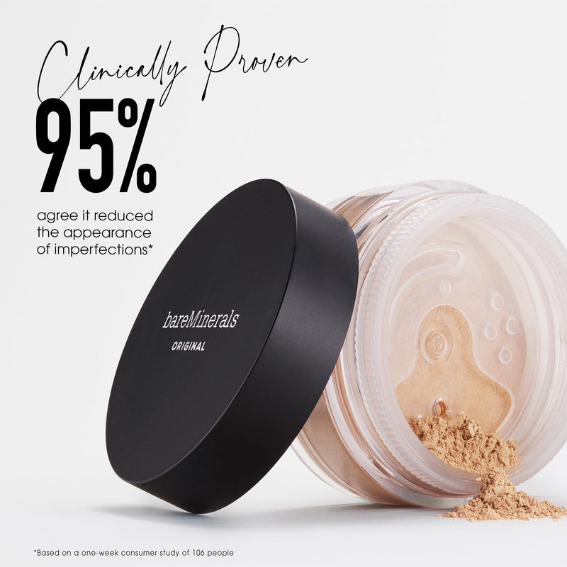 [Australia] - bareMinerals Original Get Started Kit, 3-Piece Makeup Set Includes Full-Sized Original Loose Mineral Foundation SPF 15, Travel-Sized Beautiful Finish Brush & Original Mineral Veil Setting Powder AD Medium Beige 