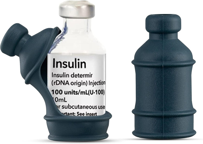 [Australia] - 3 Pack Insulin Vial Bottle Protector Sleeve for Diabetic, Silicone Protective Case to Protect Insulin Vial from Breaking, Suitable for 10ml Short Insulin Vials (Pink Orange Grey) Pink Orange Grey 