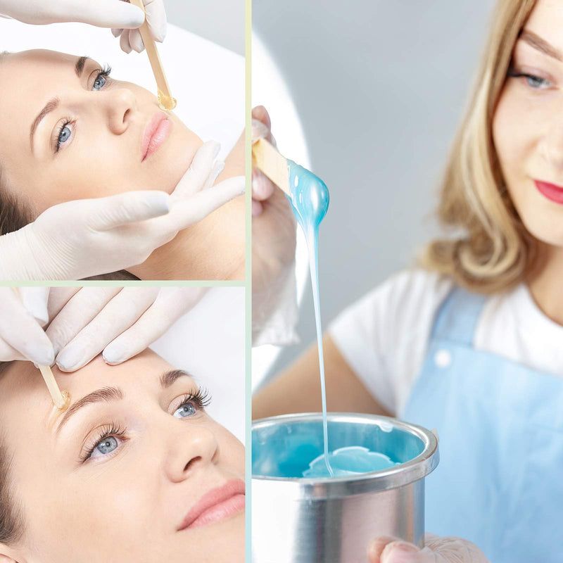 [Australia] - Wax Warmer Inner Pot for Hair Removal with 500 ml Capacity, 14 oz Hair Remover Machine, and 200 Wax Applicator Sticks 