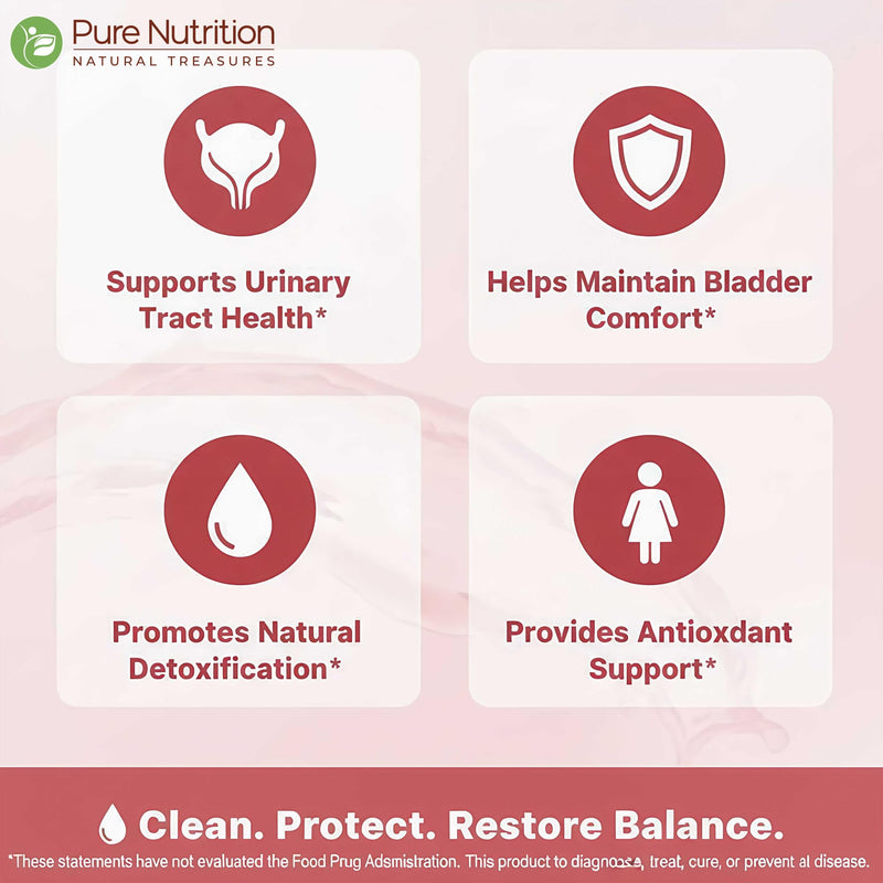 Pure Nutrition Cranberry Extract with Amla & Probiotics |120 Caps | Cranberry Extract Supports Healthy Urinary Tract Function* | Non GMO