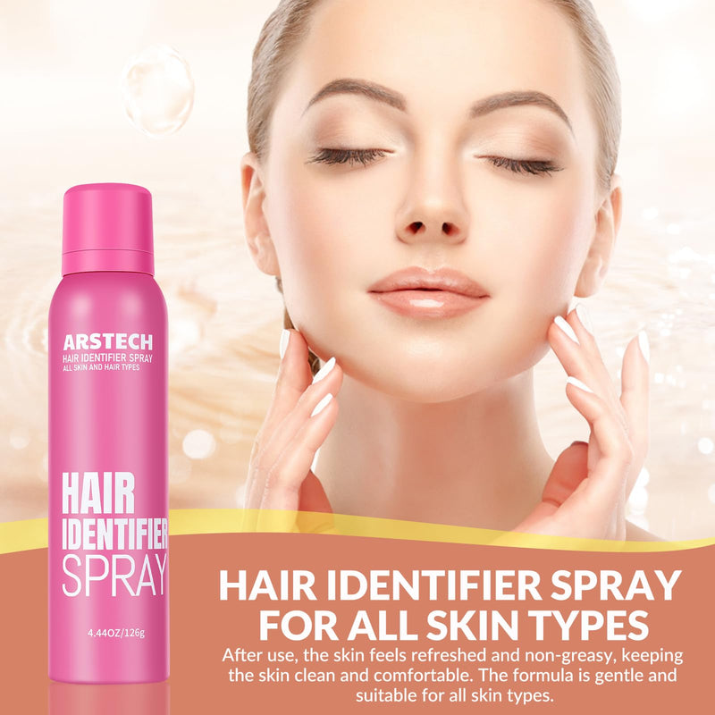[Australia] - Hair Identifier Spray for Face Shaving Dermaplaning Tool 4 Pack Skin Body Dermaplaning Spray for Women with 16 Face Razor for Face Shaver Hair Removal Kit Excess Hair Dermaplane Razor for Women Face Rose Red 4 PACK 